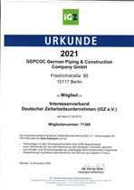 IGZ-Urkunde